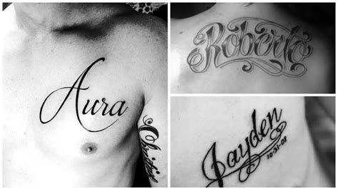 tatuajes en el pecho nombres|Tatuajes en el pecho letras para hombre